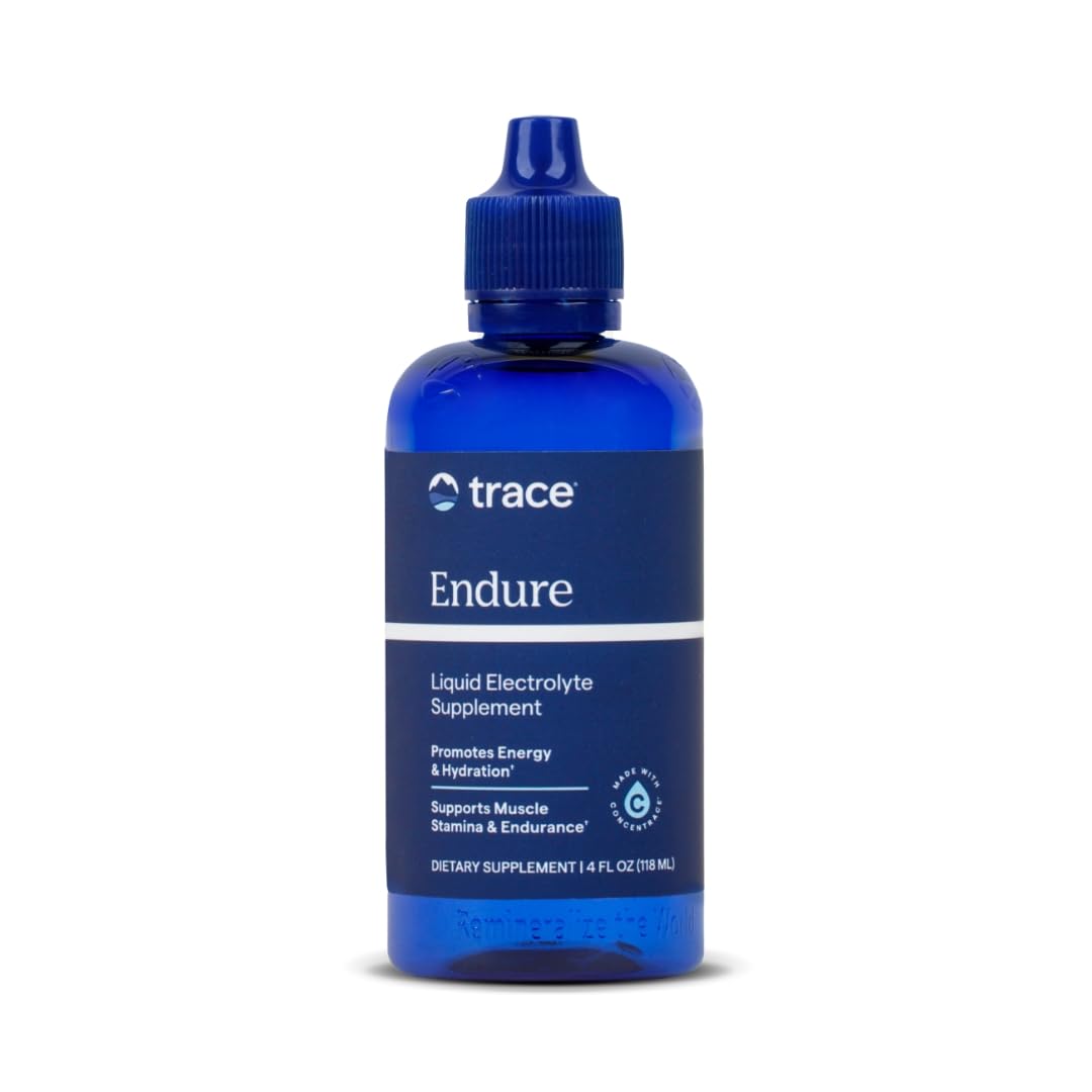Trace Minerals Endure Liquid Electrolyte Supplement for Hydration & Energy Support - Magnesium & Chloride - 4 fl oz (48