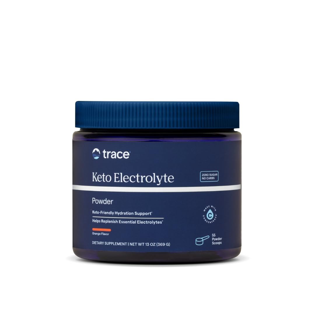 Keto Electrolyte Powder Drink Mix Trace Minerals Sugar Free Orange Promotes Energy and Endurance Gluten Free Vegan 55 Se