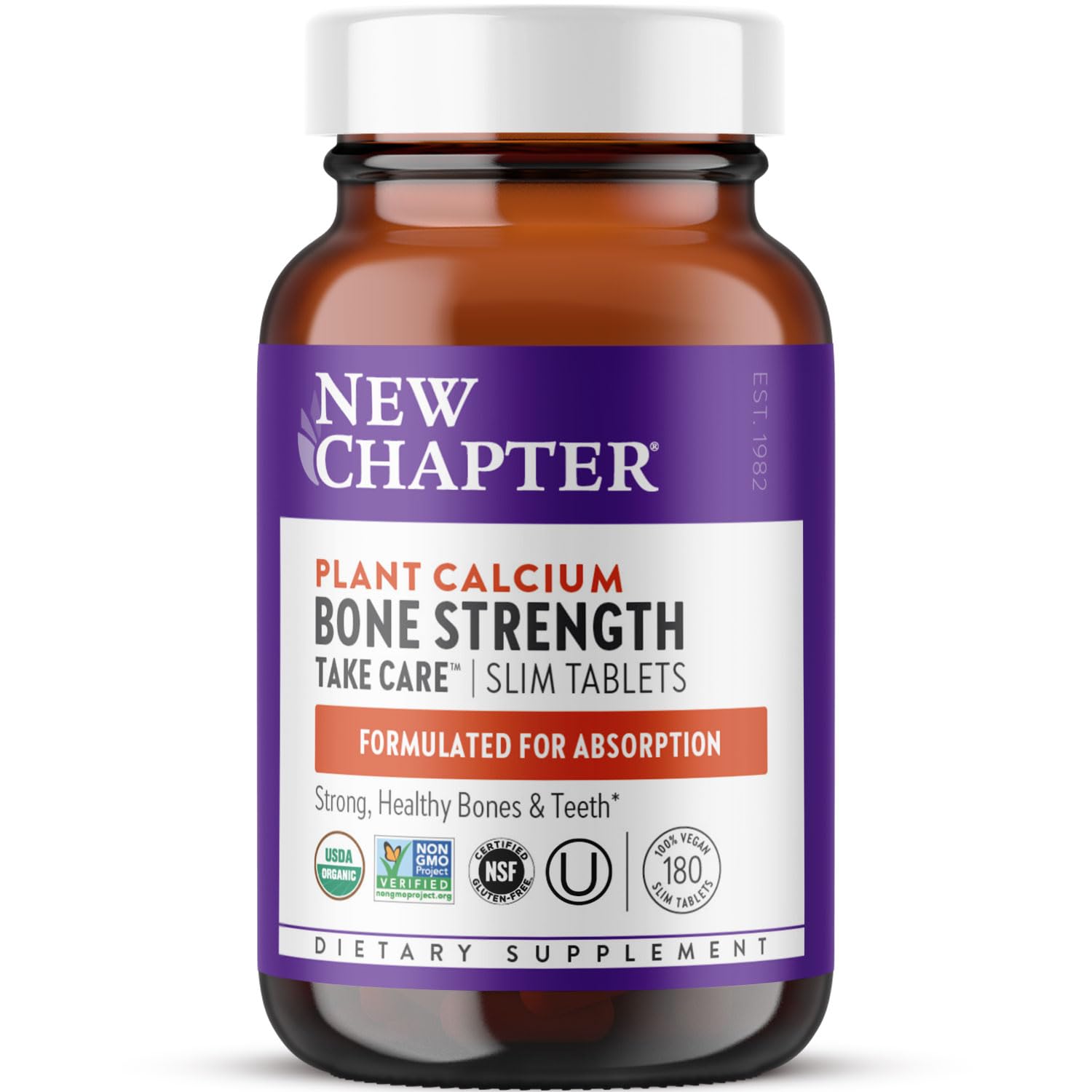 New Chapter Calcium Supplement for Bone Strength - 180 Count Gluten Free Organic Tablets
| New Chapter Calcium Suppleme