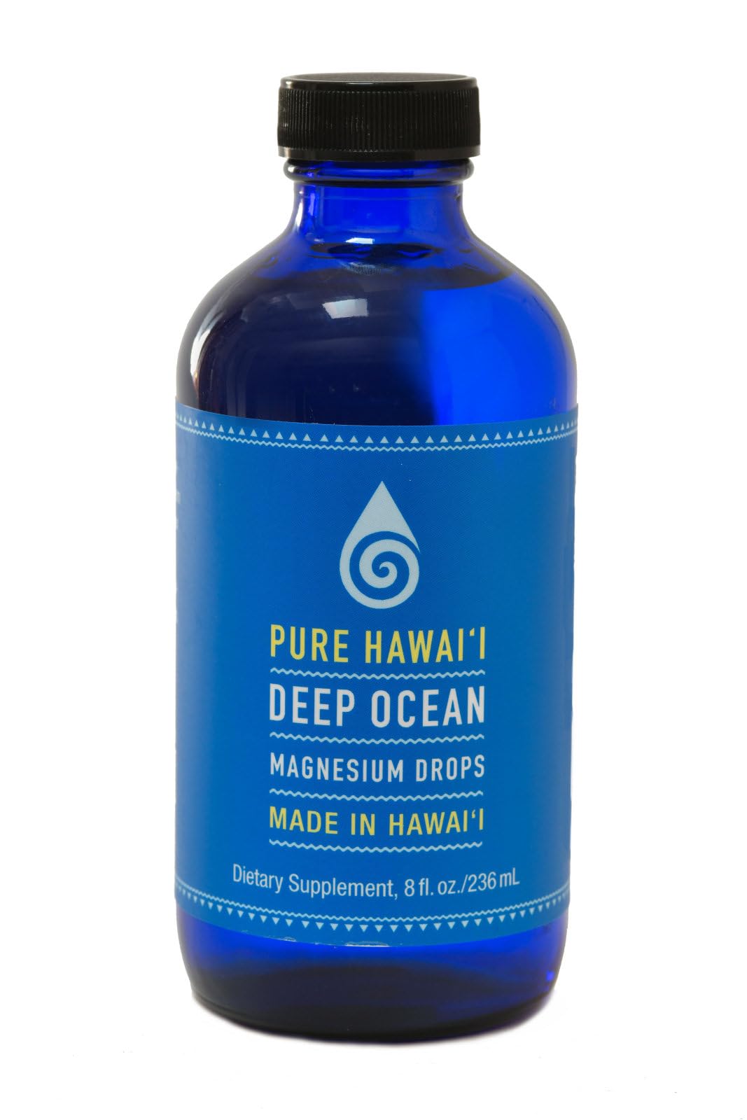 Pure Hawaii Deep Ocean Magnesium Drops Refill Bottle 8oz. for Brain, Mood, Muscle, Nerve & Cardiovascular Health
| Pure