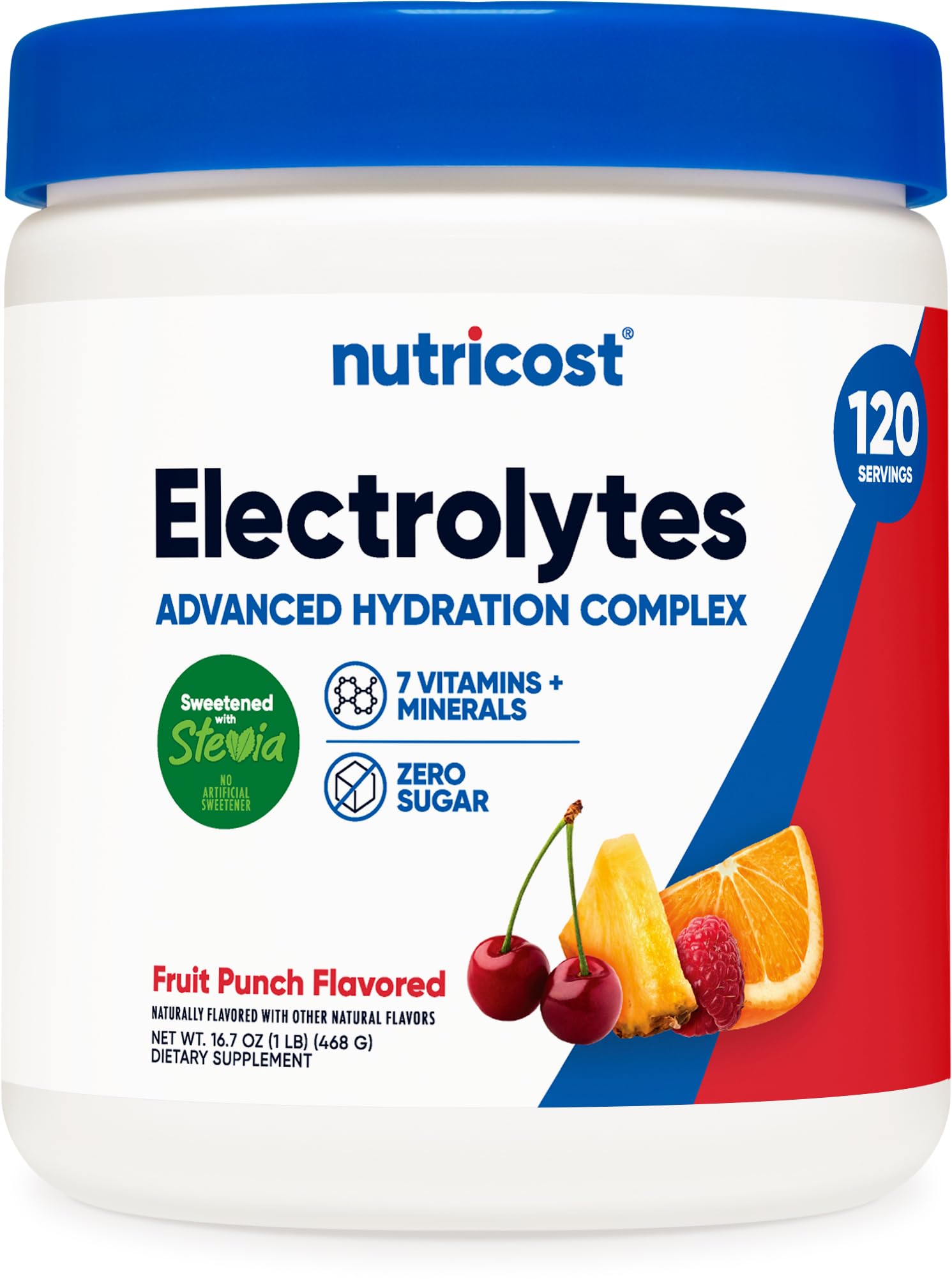 Nutricost Electrolyte Complex Powder - Hydration Supplement for Active Adults
| Nutricost Electrolyte Complex Fruit Pun